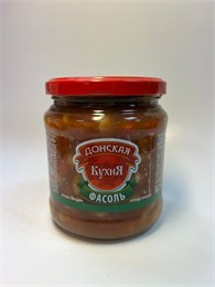 Фасоль БЕЛАЯ ПЕЧЕНАЯ с овощами Донская Кухня 500гр СТЕКЛО 1/8шт 23463