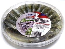 Килька (тушка) в аромат. масле с укропом 180гр 1/20шт 23623
