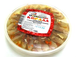 Сельдь ф/к в масле с пряностями "Коралл" 0,160гр 1/20шт 23674