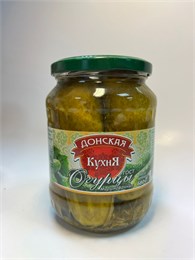 ОГУРЦЫ Донская Кухня маринованные 680гр 1/8шт 00000000559