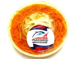 Ассорти "Алые паруса" (ф/кальмара, морк.остр.) в масле 0,180гр 1/20шт 23786
