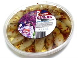 Сельдь ф/к "Японская" в масле с паприкой и красным перцем 0,160гр 1/20шт 23807