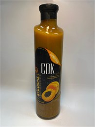 Сок Абрикосовый 100% Кубаночка 750гр 1*6шт ст/б 00-00001926