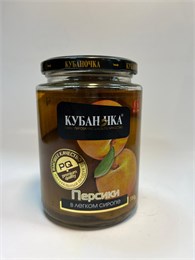 Компот Персик "Кубаночка" 750гр с/б 1*8шт 00-00002056
