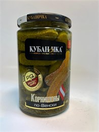 Корнишоны по - Венски  "Кубаночка" 360гр с/б 1*12шт 00-00001964