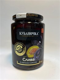 Компот Слива "Кубаночка" 750гр с/б 1*8шт 00-00002047