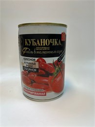 Фасоль красная в т/с "Кубаночка" 400гр ж/б 1*12шт 00000001979