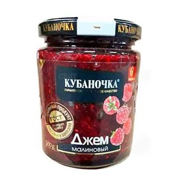 Джем Малиновый "Кубаночка" 300гр с/б 1*12шт 00-00001952