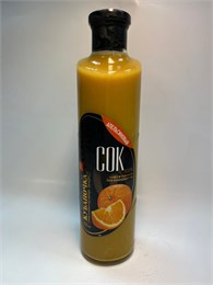 Сок Апельсиновый 100% Кубаночка 750гр 1*6шт 00-00000327