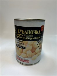 Фасоль белая в т/с "Кубаночка" 400гр ж/б 1*12шт 00000001978