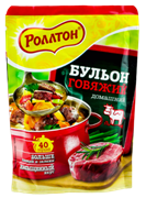 Ролтон Бульон 90гр домашний говяжий (дой пак) 1/24шт УТ000003123