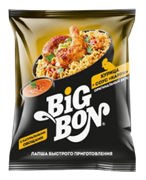 БигБон лапша 75гр. курица+соус карри(пакет) 1*48шт УТ000001906